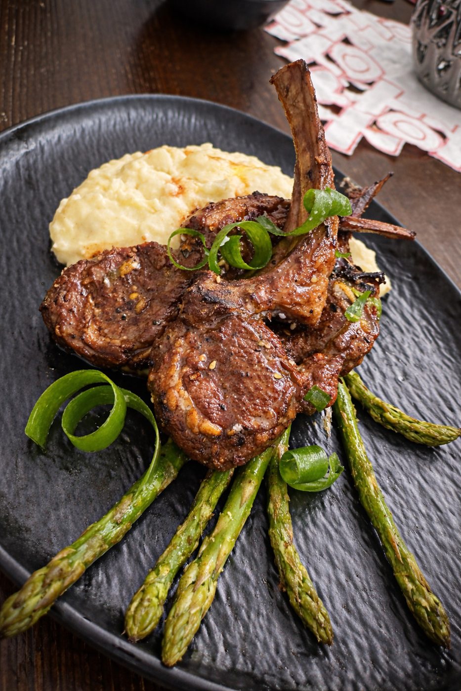 Creole Charred Lamb Chops with Lover's butter For one