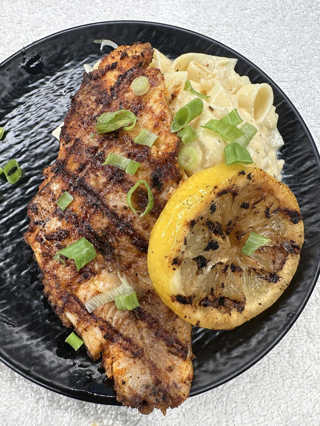 Salmon Bite Fettuccine